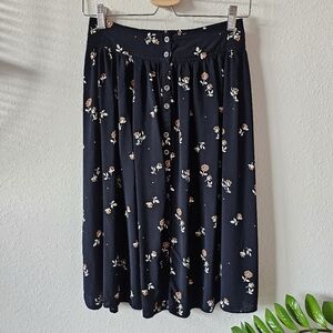 Ecote Floral Midi Skirt